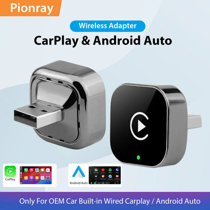 2026 New Wireless Car Adapter, Auto Connect for iPhone & Android, 5GHz WiFi