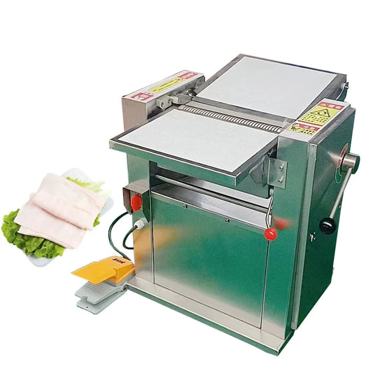 Samll Pork Peeling Machine Commercial Stainless Steel Thickness Adjustable Commercial Pig Skin Detacher ﻿