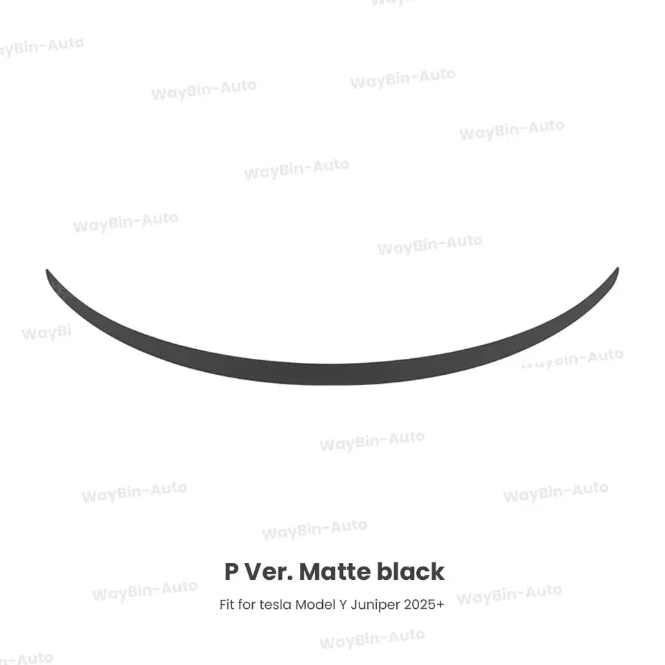 Matte Black  Rear Trunk Spoiler for Tesla Model Y Juniper 2025 - Easy Install Carbon Fiber Trim Blade Wing Body Kit Auto Tuning
