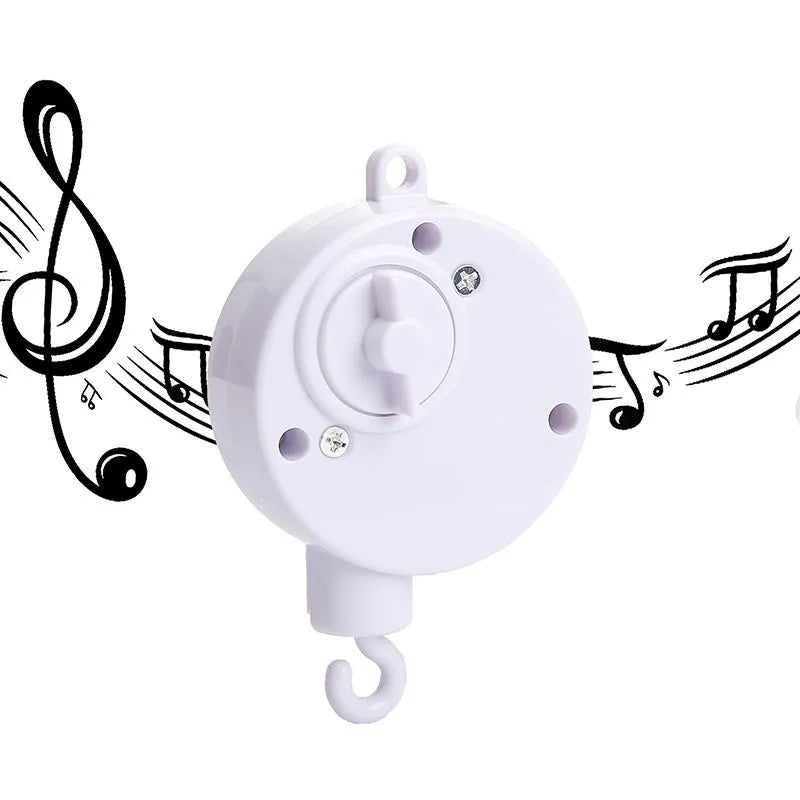 Baby Rattle Toys 0-12 Months White Rotary Mobile On The Bed Newborn Music Box Bed Bell Toy Holder Bracket Bluetooth/Remote Box