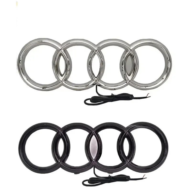 LED Car Dynamic Streamer Badge Light Front Grille Emblem for Audi Q7 Q8 S3 A1 A2 A3 A4 A5 A6 Q3 Q4 Q5 Q6 S5 S7 A7 Q2 Accessories