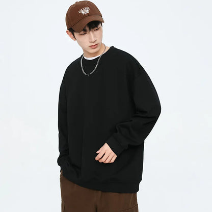 Autumn Oversized Purple Sweatshirts for Women Casual Streetwear Hoodies Women 2024 Female Long Sleeve Crewneck Pullovers Tops