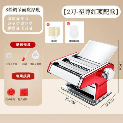 Household noodle machine Small multi-functional noodle press Manual rolling noodle mechanism Automatic dumpling skin machine