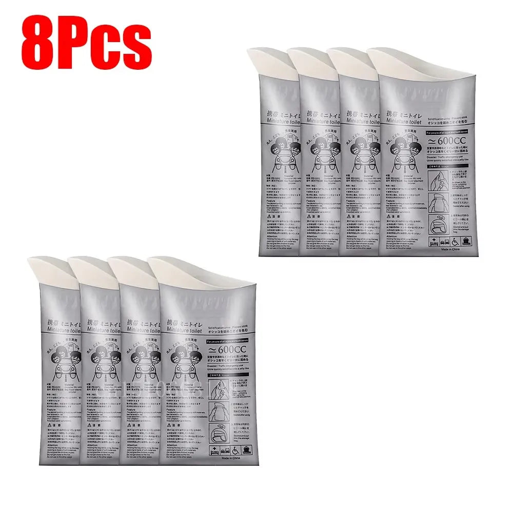 4-24PC Outdoor Emergency Urine Bags  Disposable Travel Mobile Toilet Portable Urinal Bag for Female Baby Male Vomiting Bag