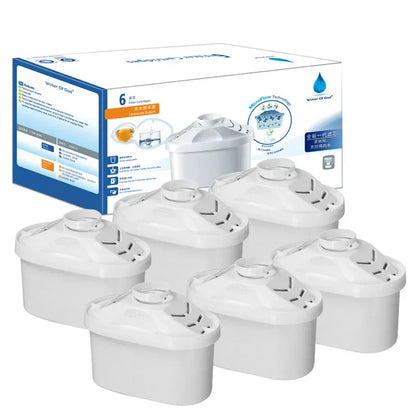 6PCS For Brita Maxtra Water Filters Cartridge Limescale Chlorine Impurities Purify Kettle Activate Carbon Water Filter