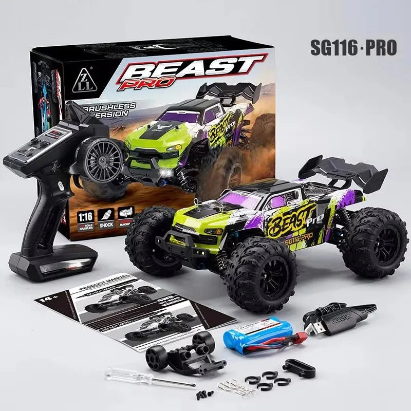 JHD SG116 MAX 1:16 High Speed Drift Racing 80KM/H Brushless Motor 4WD SG116 Pro 40KM/H RC Car Off Road SG116 Toys Car Gifts