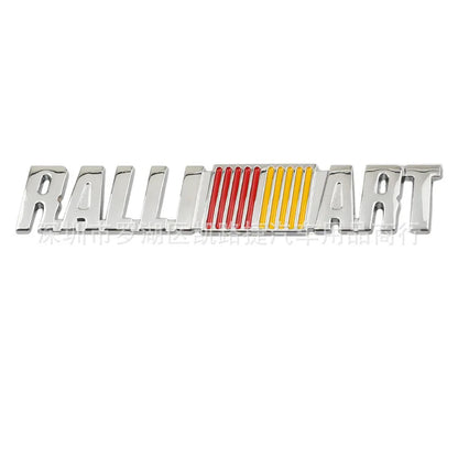 Car Metal Logo Emblem Badge Body Stickers For Mitsubishi RALLIART pajero l200 evo lancer х outlander asx xforce Grandis Eclipse