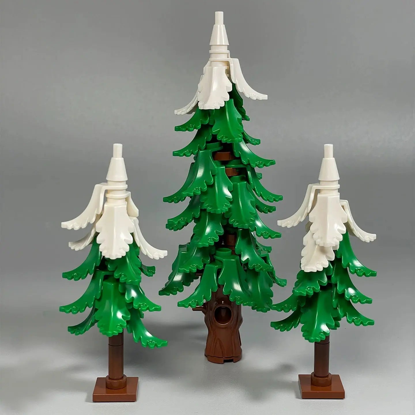 MOC City Garden Building Block Set – DIY Assembly Pine & Pine And Cypr, Street View Forest Plants, Trunk Leaves Grass Accessorie