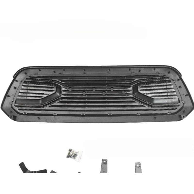 Front Bumper Hood Grille for Dodge Ram 1500 2013 2014 2015 2016 2017 2018 Martin Style Mesh Grill with LED Lights Guard Cover
