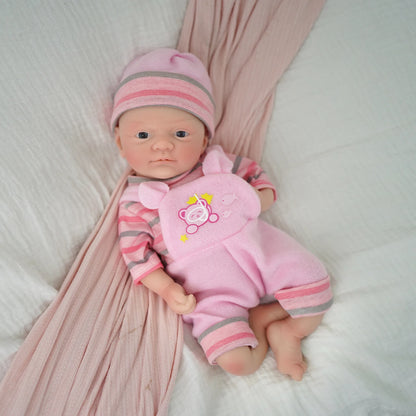 30CM 12" Micro Preemie Full Body Silicone Baby Doll Lifelike Reborn Anti-Stress Toy for Surprise Gift