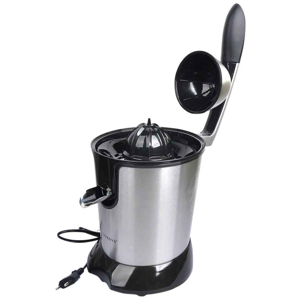 110V / 220V Hand Press Orange Lemon Juicer Machine Stainless Steel Electric Citrus Juice Maker Extractor Kitchen Fruit Squeezer