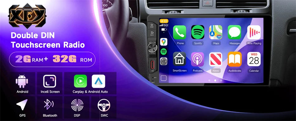 Universal 9/10 inch Android 10 2Din Car Radio Autoradio Android Car Radio GPS Central Multimedia Smart Car Stere Androidauto NEW