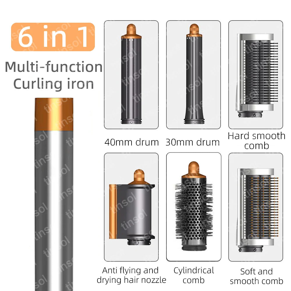7-in-1 Hair Dryer, 110,000 RPM High-Speed Hair Care Ionic Hair Dryer, Quick Drying, Multi-Function Curling Iron Set