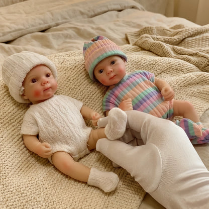 1PCS/15cm Cuddly Mini Bettie Palm reborn babies silicone realistic Girl&Boy Washable Soft Touch Lifelike Mini Silicone Doll