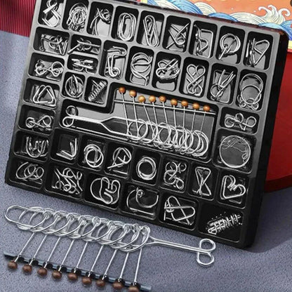 Disentanglement Iron Link Unlock Interlock Game Metal Puzzles Brain Teasers Iq Test For Adults And Children Educational Toys