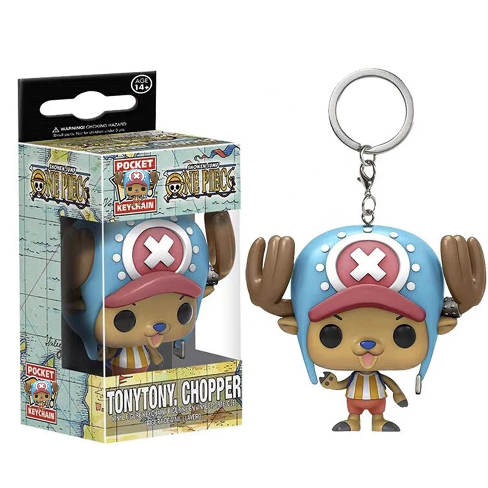 Anime One Piece New Keychain, Rhonoya Solon, Tony Joba Style, Cartoon Keychain, Fashion Bag or Car Pendant, Gift
