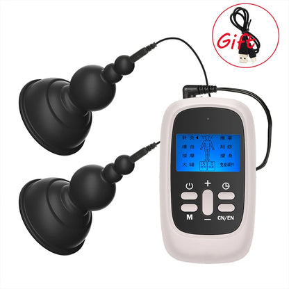 Electric Shock Nipple Sucker Clamps Electro Stimulator Adult Stimulator BDSM Sex Toys For Women Couples Female