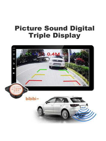 Parking Assistant System Waterproof 170°Radar Detector Sensor2in1 Sound Alarm Car Reverse Backup Rear View Camera Night Vision