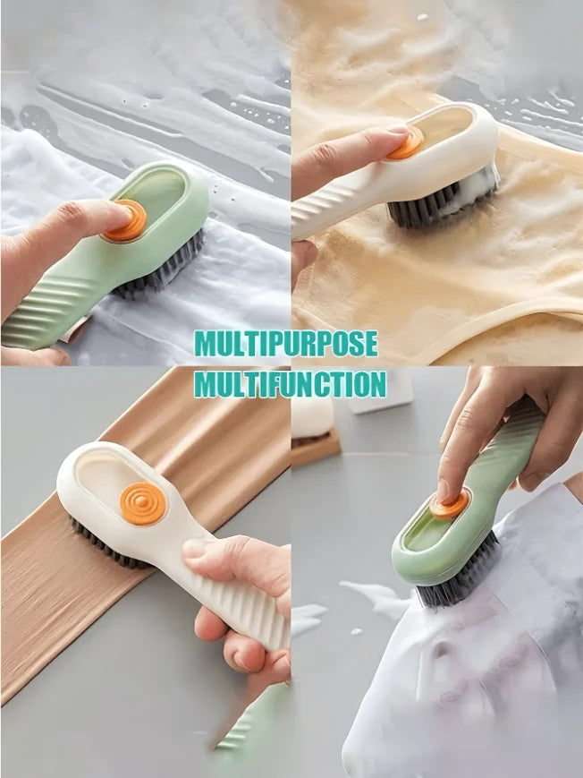 2-In-1 Multi-Function Cleaning Brush/Shoe Brush, 2-In-1 Multi-Function Cleaning Brush With Soap Dispenser, New Upgraded Drawer-S