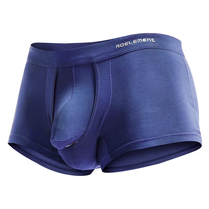 4PCS bullet  underwear men's scrotum venous bottom ice silk pouch varicocele men's boxer shorts
