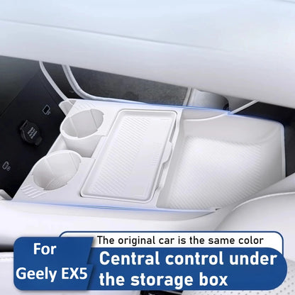 For Geely EX5 Central Control Storage Box Armrest Box Lower Storage Box Interior Modification Accessories
