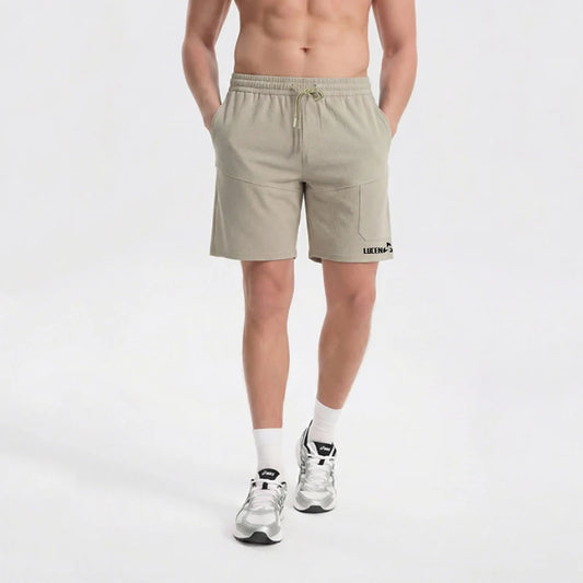 LUCEN New 2026 High-Quality Men's Summer Sports Breathable Shorts Fashionable Beach Leisure Shorts Fitness Running Shorts Tops
