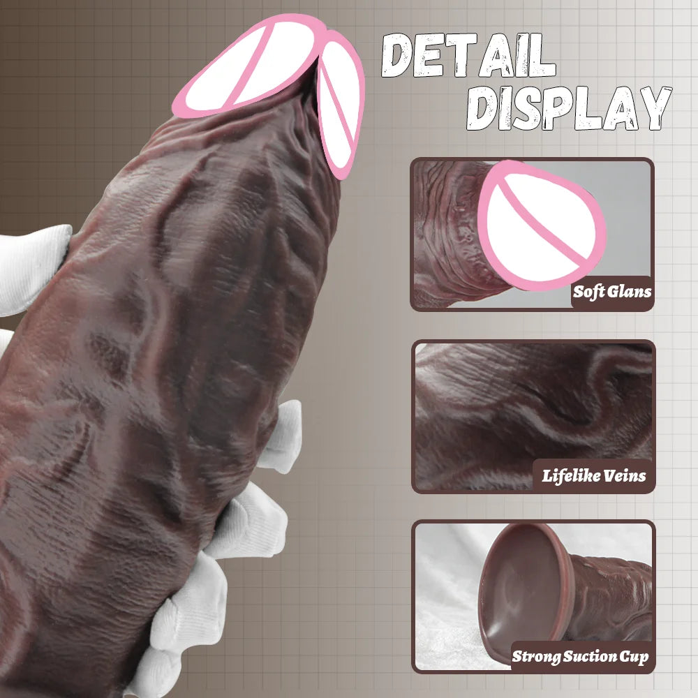 Super Big Black Anal Dildo Penis Prostate Massager Soft Silicone Sexy Adult Masturbator Oversized Strap-on Dildos Anal Sex Toys