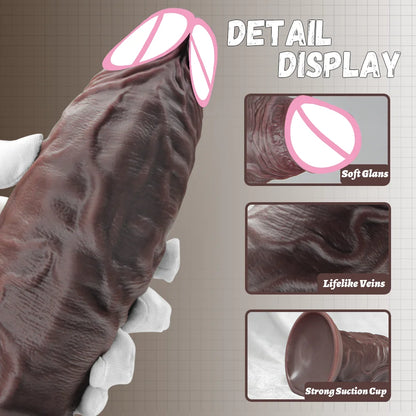 Super Big Black Anal Dildo Penis Prostate Massager Soft Silicone Sexy Adult Masturbator Oversized Strap-on Dildos Anal Sex Toys