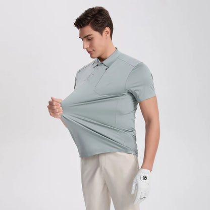 LUCEN 2026 Simple Style Printed Men's High-Quality Golf Sport Polo Shirt Breathable Tennis Quick-Dry T-Shirt Tops POLO Tees