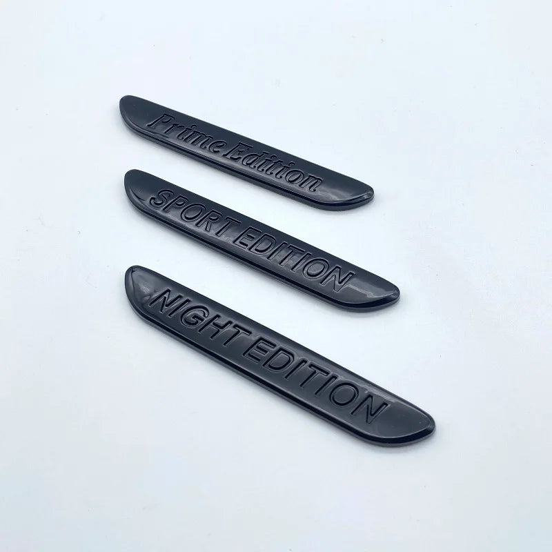 Glossy Black NIGHT EDITION Grand Edition Prime Edition 3D Letters Emblem Car Trunk Logo Sticker Accessories For C300 GLA CLA
