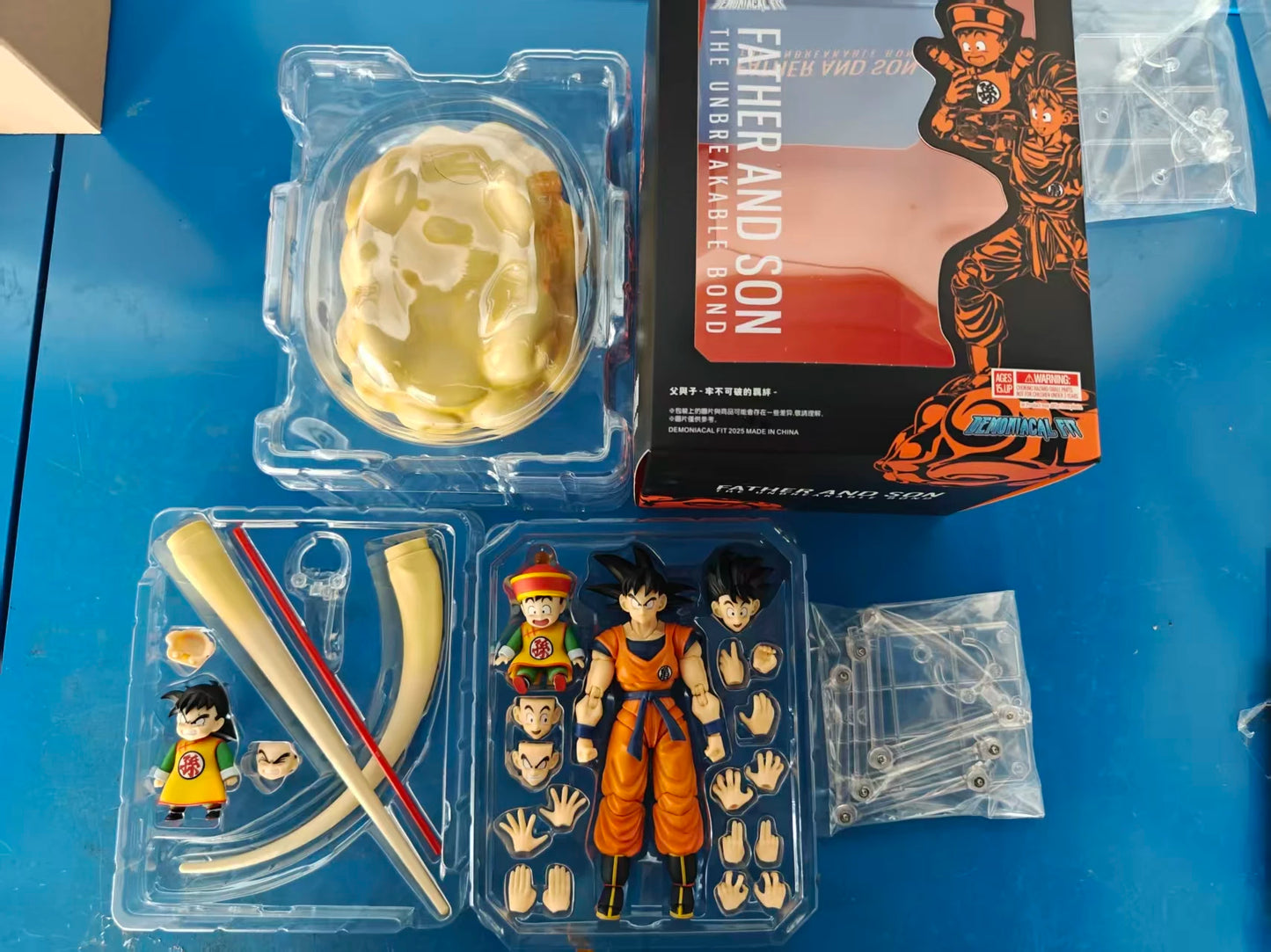 Demoniacal Fit Dragon Ball Super Saiyan Son Goku Son Gohan Father And Son The Unbreakable Bond Anime Action Figure  6-inch toys