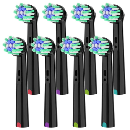 4/8/12/20pk Cross Bristles Brush Heads Compatible with Oral B Electric Toothbrush, Replacement Toothbrush Head for Pro 1000 500