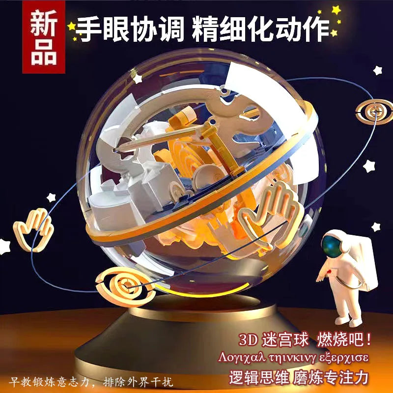 3d Stereo Maze Ball Educational Toys For Children Boys Logic Thinking Training Birthday Gift Brain Teaser Game Plaything