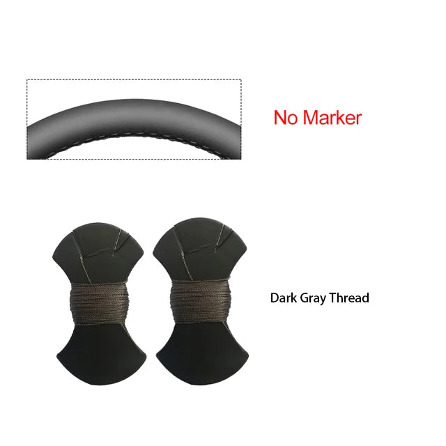 Black Faux Leather Car Steering Wheel Cover For Nissan 200SX S15 Silvia Skyline R34 GTR GT-R 1998 1999 2000 2001 2002