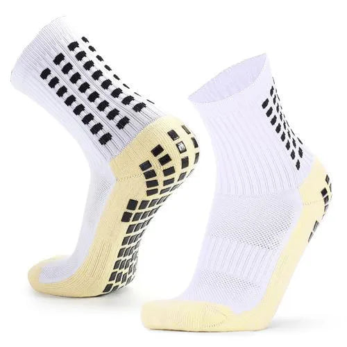 HLHYX Non Slip Grip Socks Men Women Towel Bottom Breathable Shockproof For Football Basketball Running