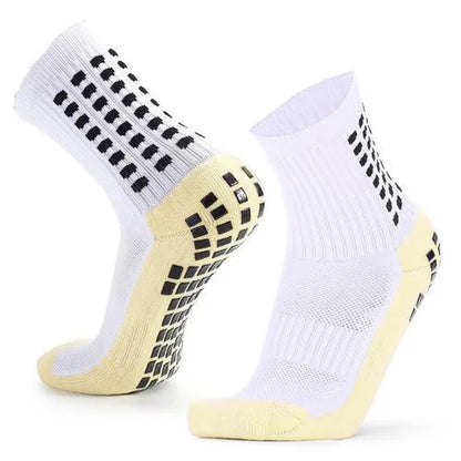 HLHYX Non Slip Grip Socks Men Women Towel Bottom Breathable Shockproof For Football Basketball Running