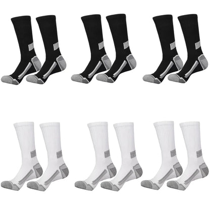 12Pairs of MEN'S Sports Socks, Sweat Absorbing, Comfortable and Breathable, Suitable for Basketball Training and Outdoor Running