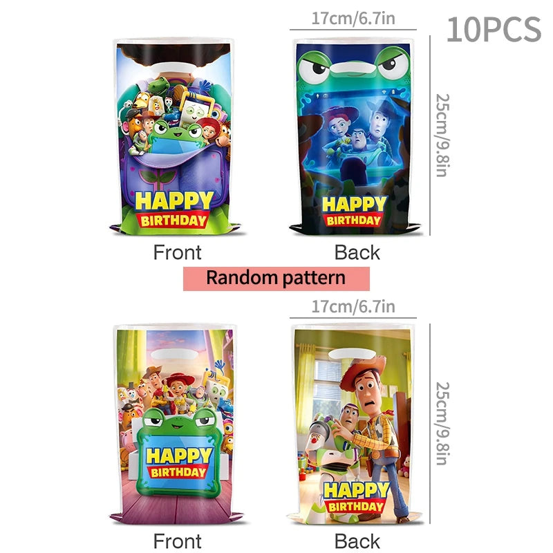 Toy Stories Theme Birthday Party DIY Decoration Toy Inspire Backdrop Hot Anime Cartoon Paper Plate Cup Birthday Party Supplies