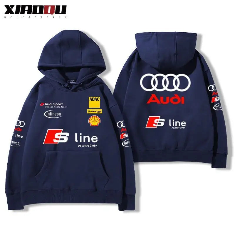 Audi Audi RS Performance Racing Peripheral Hooded Sweater Men's and Women's Tops Versatile Trendy Streetwear