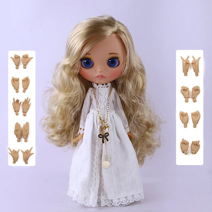 ICY DBS Blyth Doll 1/6 Joint 30cm tan Skin Matte Face Girl Set Doll BJD Toy Gift