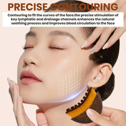 Lymphatic Contour Face Brush,Chin &Jawline Sculpting,Drainage Massager for Face,Ergonomically Designed to Fit The Skin Precisely