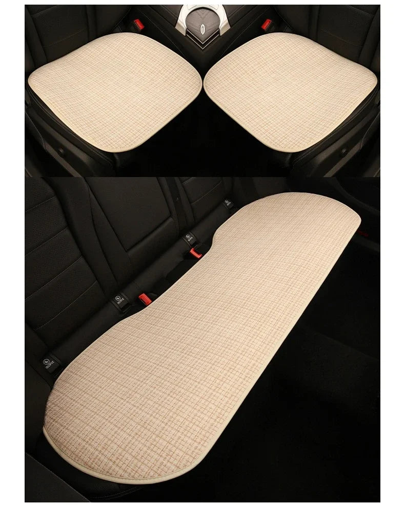 Bear Plush Seat Cushion Cover Universal Skin-Friendly Cute Soft Car Pillow Case Autumn Winter Decorative Seat Accessories