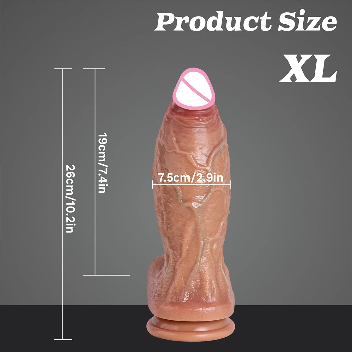 oversized mega realistic dildo big ass vaginal dilation masturbation wand thick penis male and female sex toys for super gamers