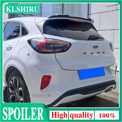 Super High Gloss Black Rear Spoiler Extension Wing For Ford Puma New Shape ABS Hatchback Lip Wing Car Exterior Styling Decoratio