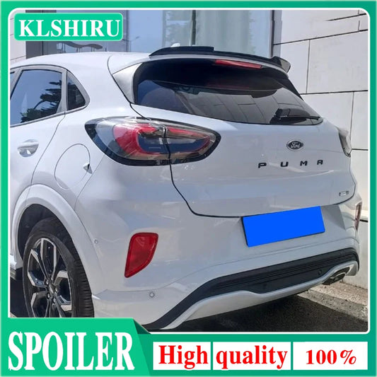 Super High Gloss Black Rear Spoiler Extension Wing For Ford Puma New Shape ABS Hatchback Lip Wing Car Exterior Styling Decoratio