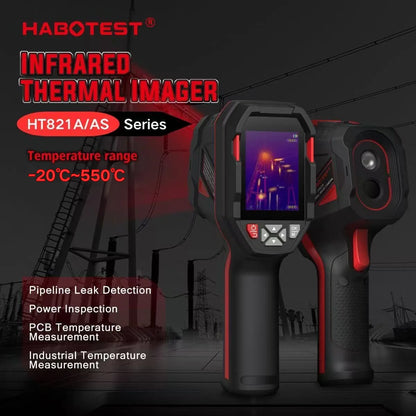 HABOTEST HT821A rechargeable thermal imaging camera -20 ℃~550 ℃ waterproof, dustproof, and anti drop handheld thermal imaging
