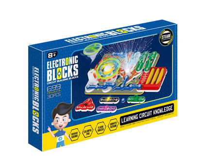 Educational Electronic Building Blocks for Kids - New Circuit Scientific Experiment Assembled Toys for Children's Exploration 8+