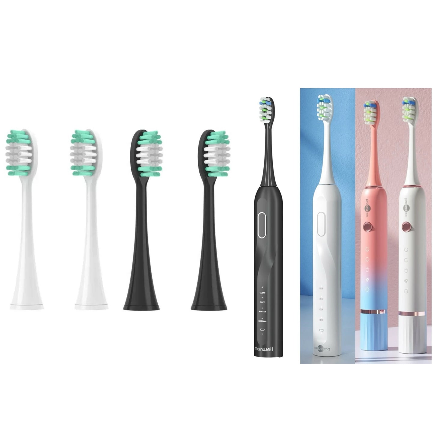 Replacement Toothbrush heads For Mornwell T38/T31/T32/T39/T25/T26/T01B/T02B/T901 Sonic Electric Toothbrush Bristles Nozzles