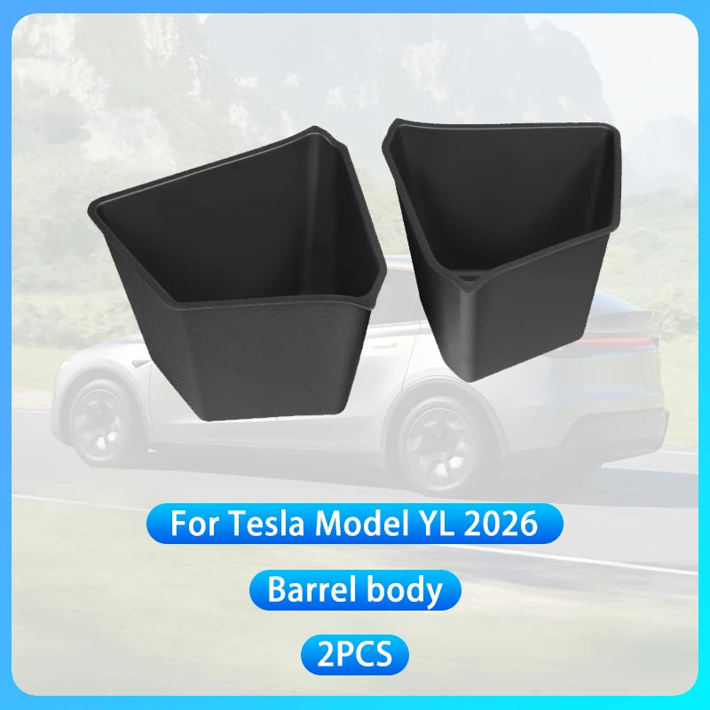 For Tesla New Model YL Launch 2026 Car Trunk Side Storage Box Cover Plate Organizer Car Trunk Side Storage Box Refit Accessories