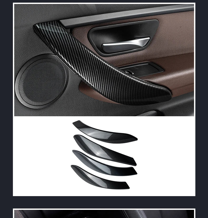 LHD Car Styling Carbon fiber Center Console Air outlet Panel Cover Trim Stickers frame For BMW F30 F31 F32 F34 F36 Accessories